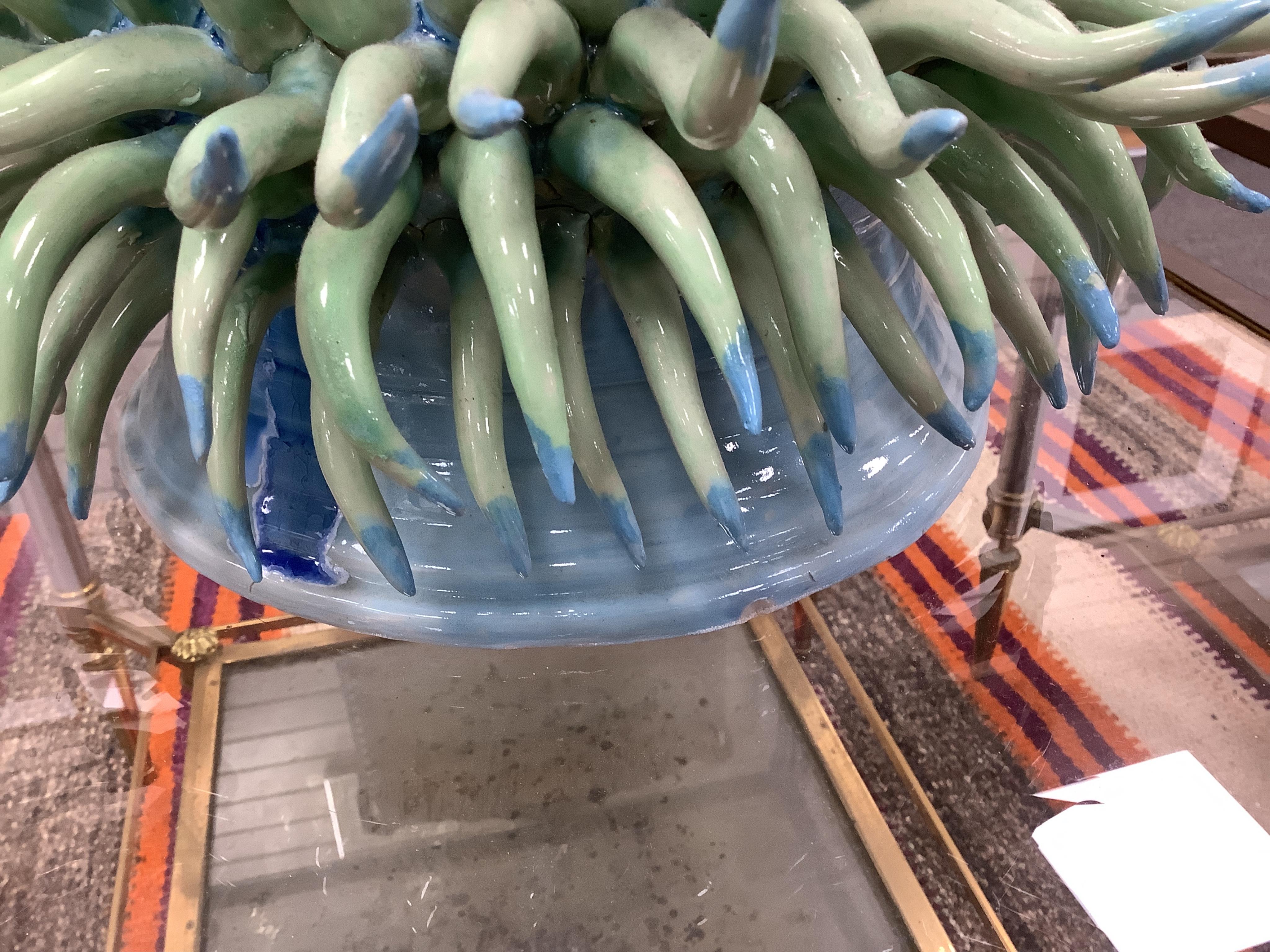 Frances Doherty, a Long Tentacle Anemone ceramic sculpture, 36cm in diameter